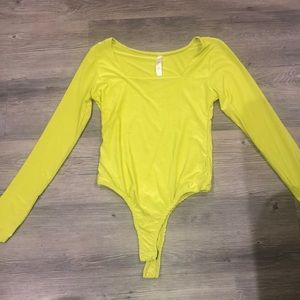 Long sleeve neon leotard